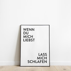 Poster Schlafzimmer Bild Zuhause Wanddeko lustige Sprüche Poster Flur Geschenk zum Einzug Wandbild in A3 A4 Digital