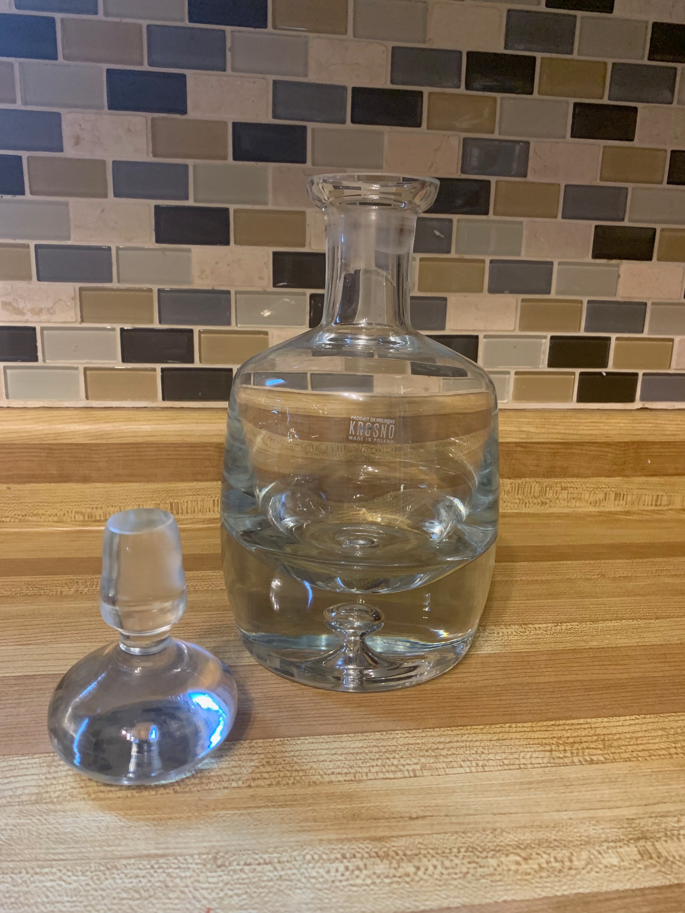 Krosno Poland Glass Decanter Etsy