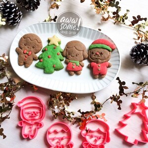 Christmas Gingerbread Cookie Cutter | Christmas Cookie Box Series Cookie Cutter