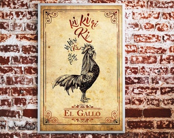 Gallo Kikiriki Etsy