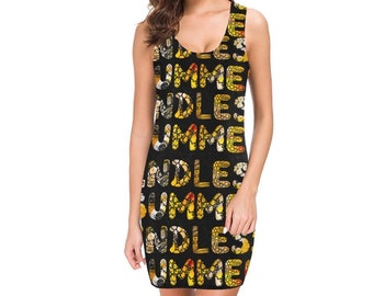 Black Sleeveless Tank Dress for Women in an Endless Summer design