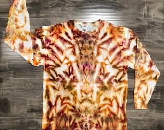 Arachnid Incline Ice Dye - 2XL Fruit of the Loom HD Cotton Long Sleeve T-shirt