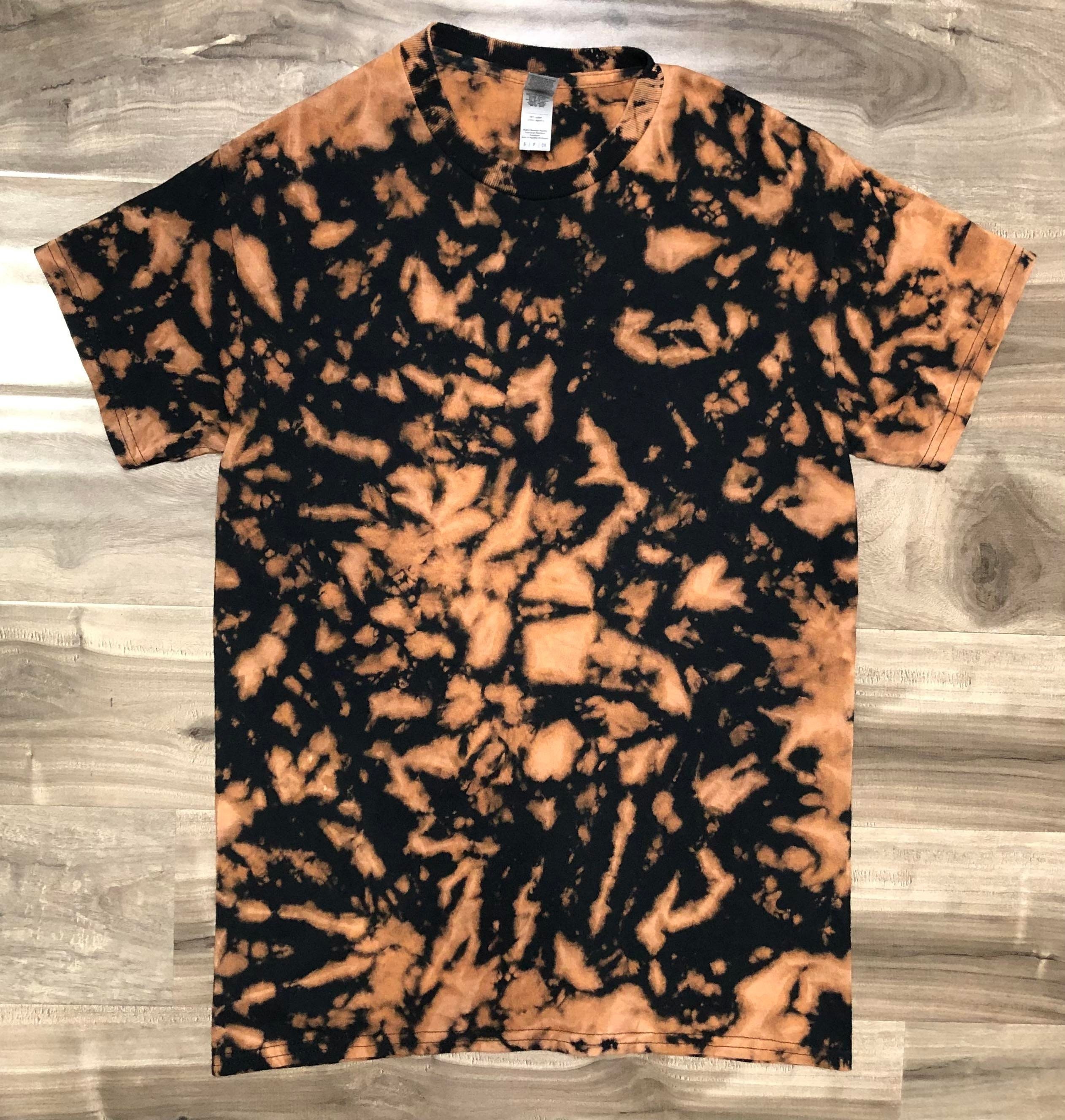 Bleached Reverse Tie Dye - Small Ultra Cotton Gildan T-shirt