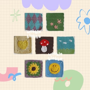 PATTERN - classic pattern pack / crochet / granny squares / patchwork