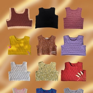PATTERN - Madelaine vest / crochet / sweater vest