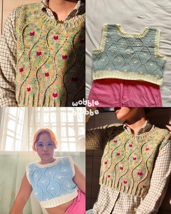 PATTERN - Spring Love Vest / Crochet / Sweater Vest - Etsy