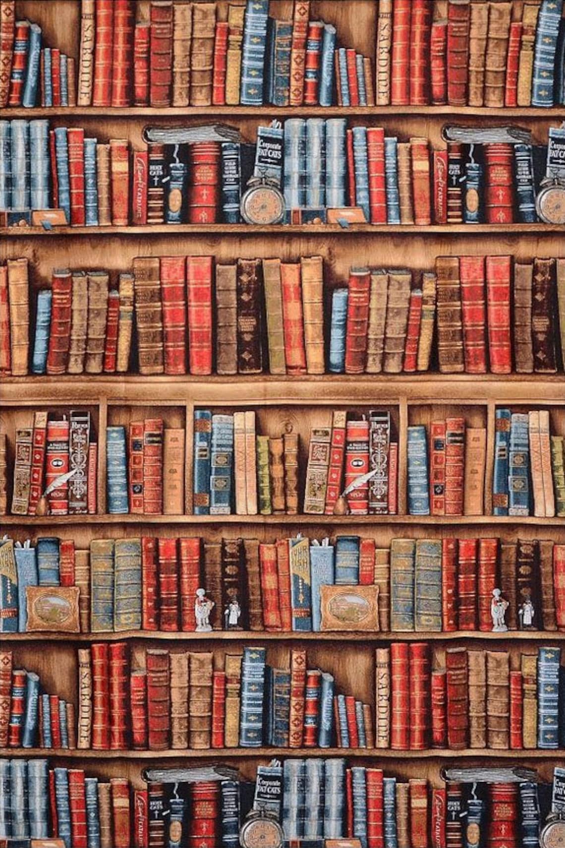 Vintage Bibliothek Puzzle 1000 Teile - Retro Bücherregal Puzzle 50x70cm