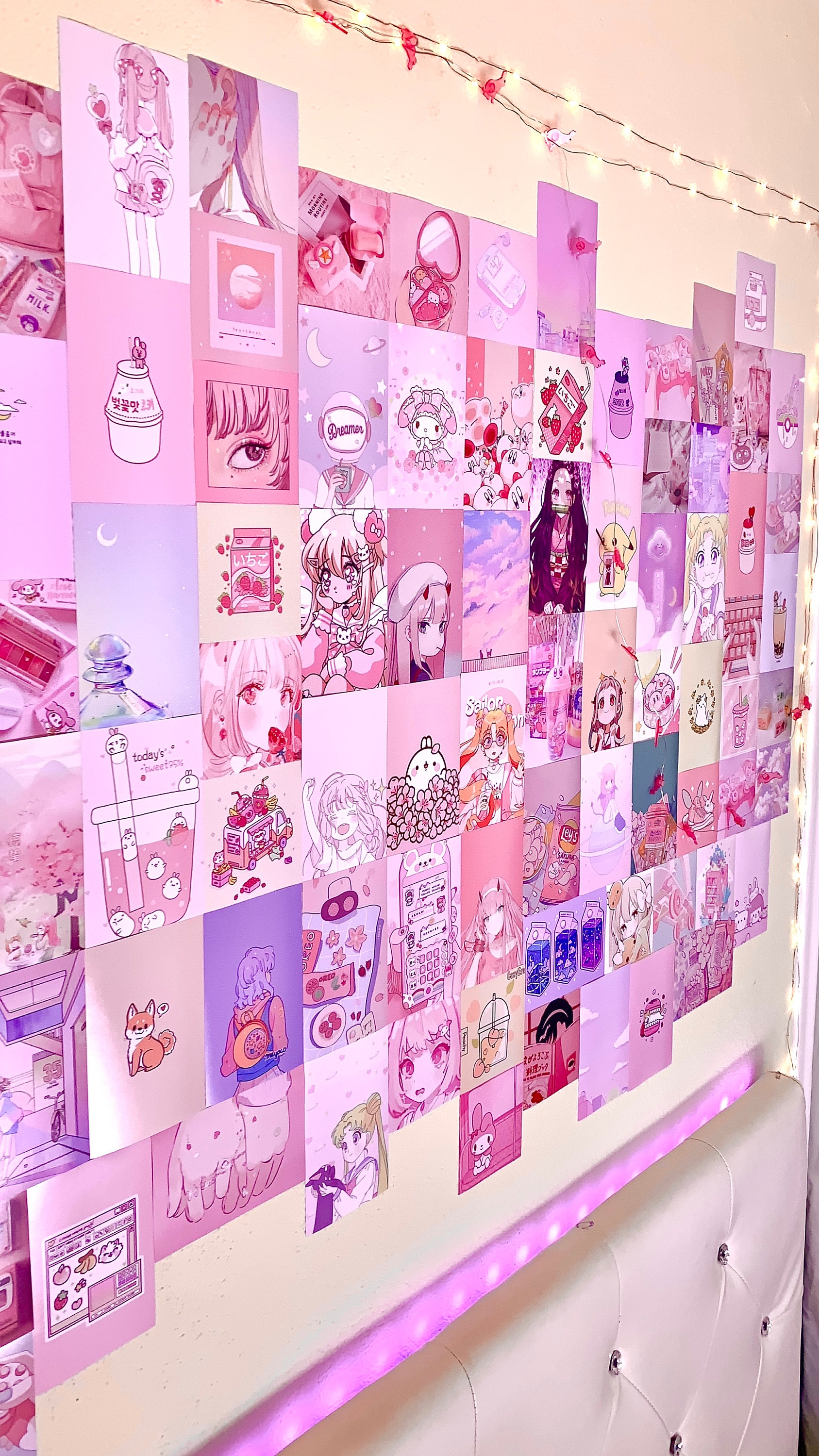 Kawaii/Anime Aesthetic Room Decor Photo Wall Collage Kawaii | Etsy