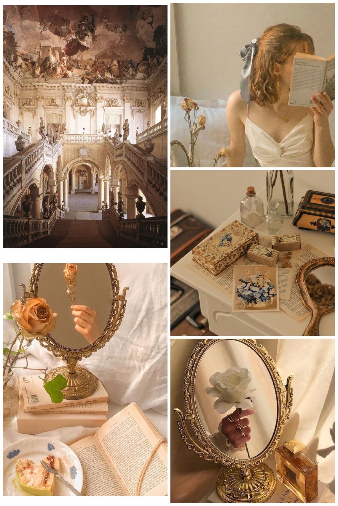 Light Academia Aesthetic Room Decor Photo Wall Collage Light - Etsy Norway