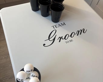 Décalcomanie en vinyle pour table de bière-pong - Jeux de société et événements