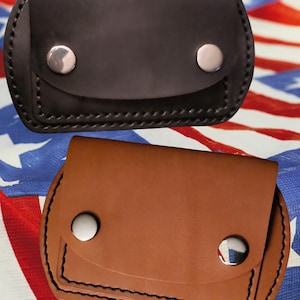 Leather Belt Wallet | 2 Pocket Festival & Concert Hidden Wallet