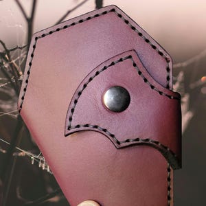 Bat Wing Coffin Leather Card Wallet
