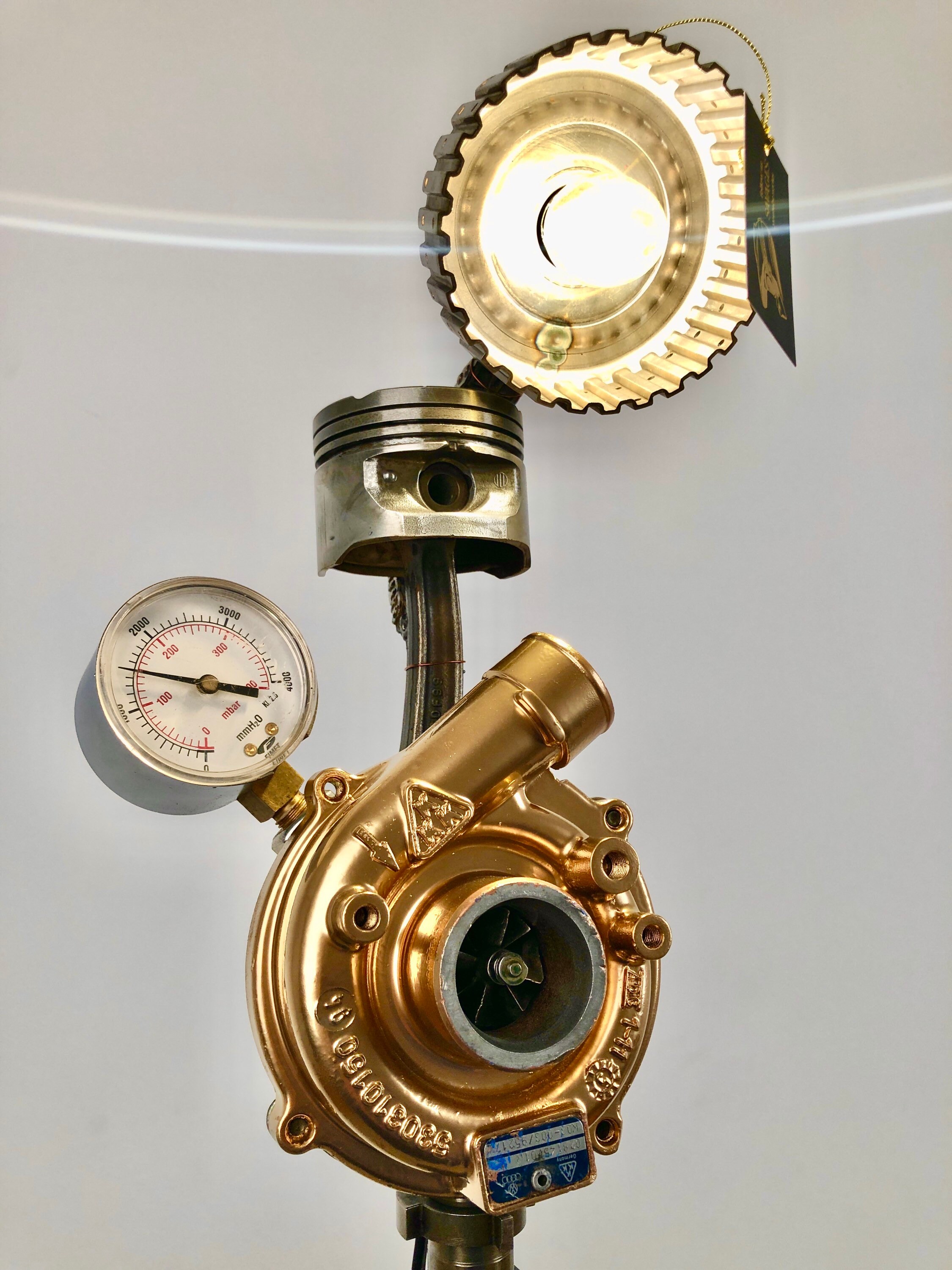 The Aviator Unique Carparts Vintage Lamp Etsy