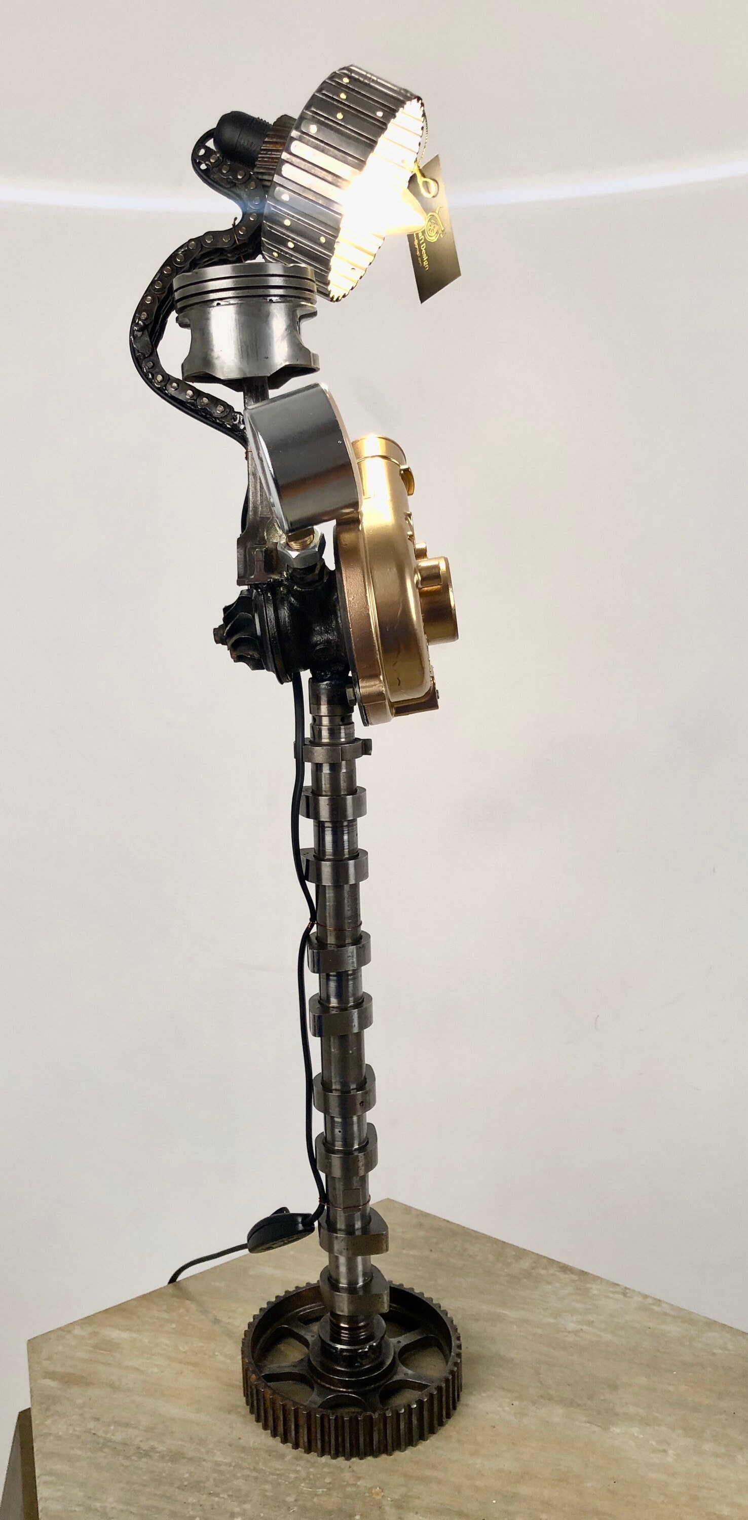 The Aviator Unique Carparts Vintage Lamp Etsy