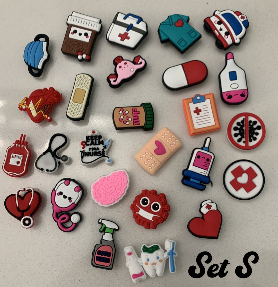 Nurse Medical , Dental Shoe Charms, Choose Your Own Healthcare Charms