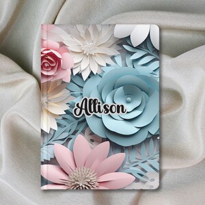 Personalized Floral Hardcover Journal: Custom Name Gift