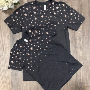 Bleached Starry Night T-Shirt: Distressed Patriotic Tee
