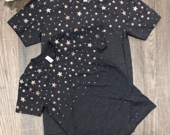Bleached Starry Night T-Shirt: Distressed Patriotic Tee