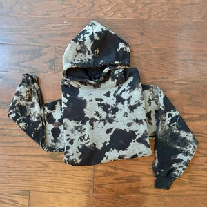 Reverse Tie Dye Acid Wash Hoodies and Sweatshirts, Custom Vintage Hoodie, Acid Wash Hoodie, Distressed Vintage Look Hoodie, Hand Dyed Shirts