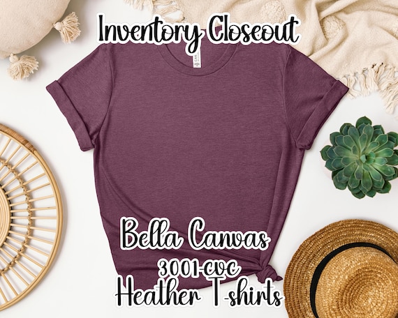 Bella Canvas 3001 Heather T-Shirt: Unisex CVC Blank Tee for Sublimation