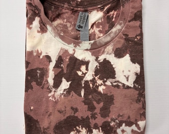 Next Level Acid washed, distressed vintage tie dye t-shirt, reverse Tie Dye T-shirt, Expresso  Acid Wash T-shirt, Reverse Tie-Dye T shirt