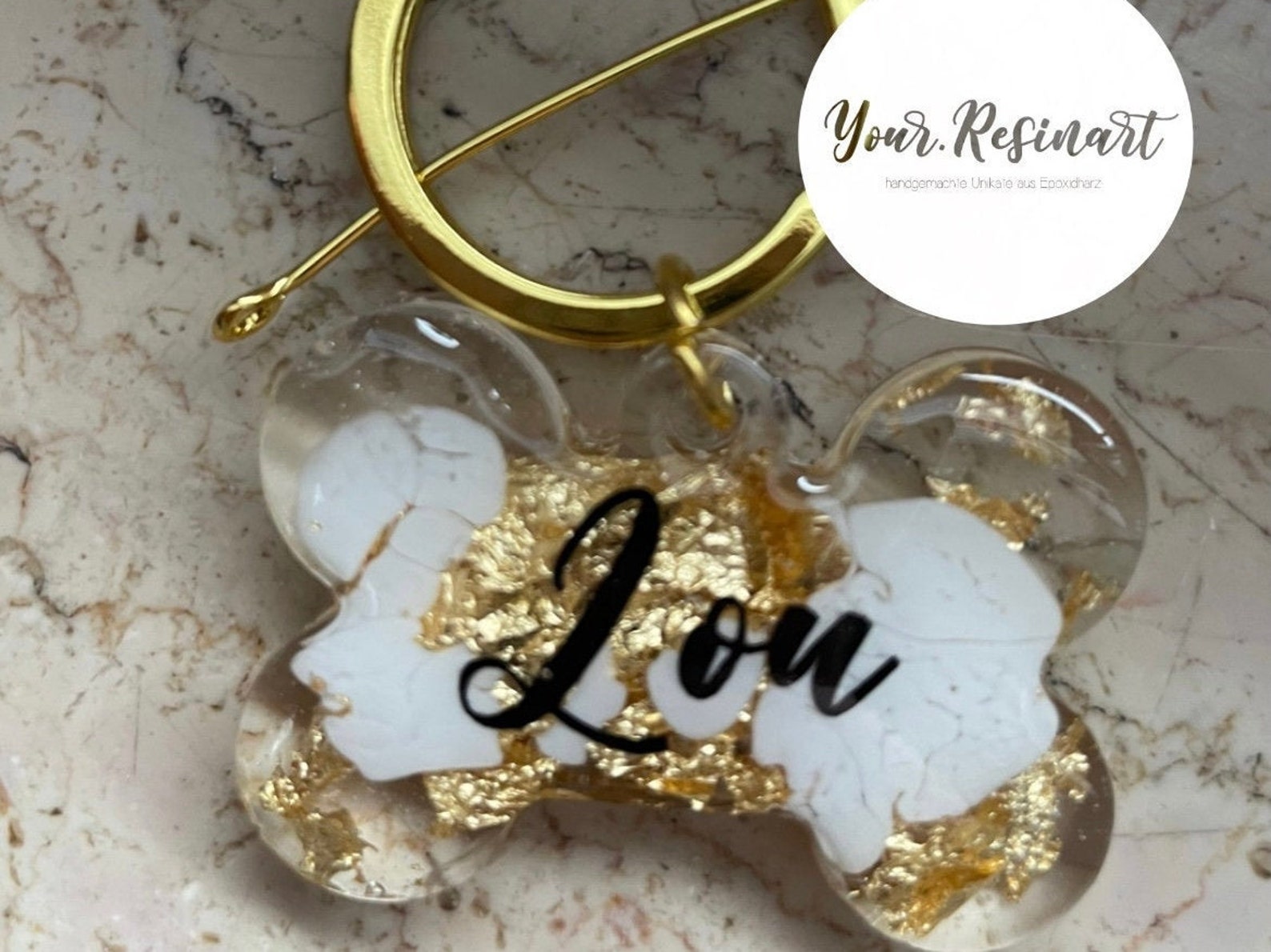 Dog brand made of epoxy resin Personalized Etsy