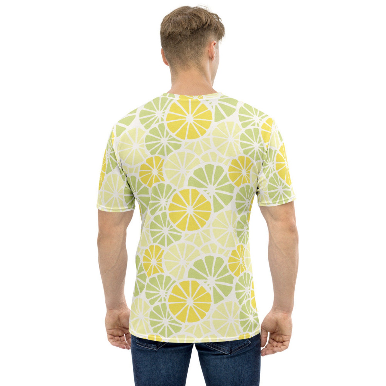 Lemon Lime Slices Men's T-shirt Regular Fit All-Over | Etsy