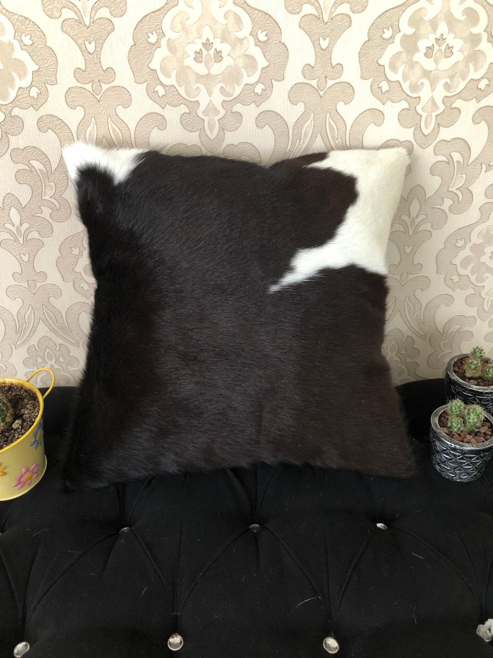 Cowhide Pillow Covers 100 Natural Cowhide Luxurious Hair On Etsy