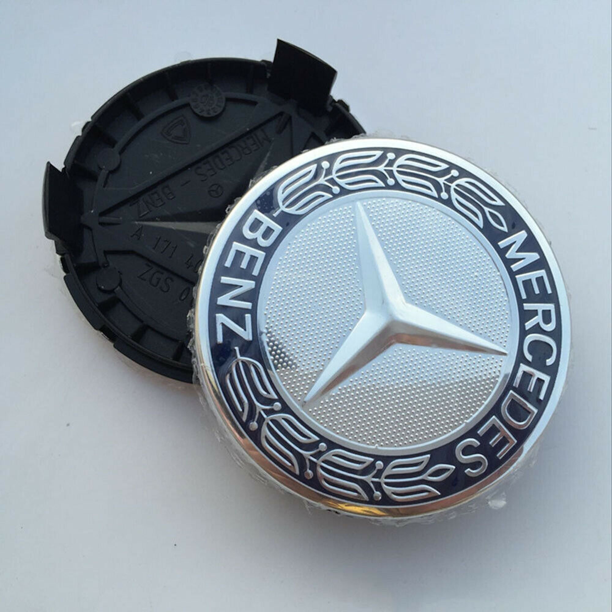 4pcs--75mm Wheel Hub Cap Emblem Replacement For Mercedes Benz AMG