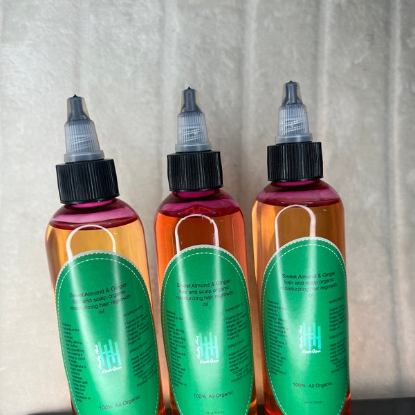 Sweet Almond & Ginger hair and scalp moisturizing regrowth oil