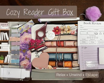 Cozy Reading Night Gift Box | Book Lover Self-Care Kit, Reader Package