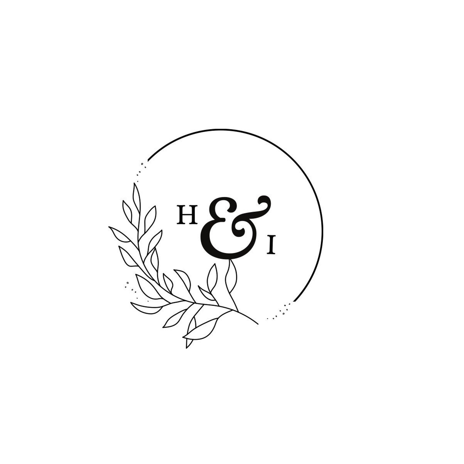 Custom Wedding Logo Wedding Logo Design Couples Initials | Etsy