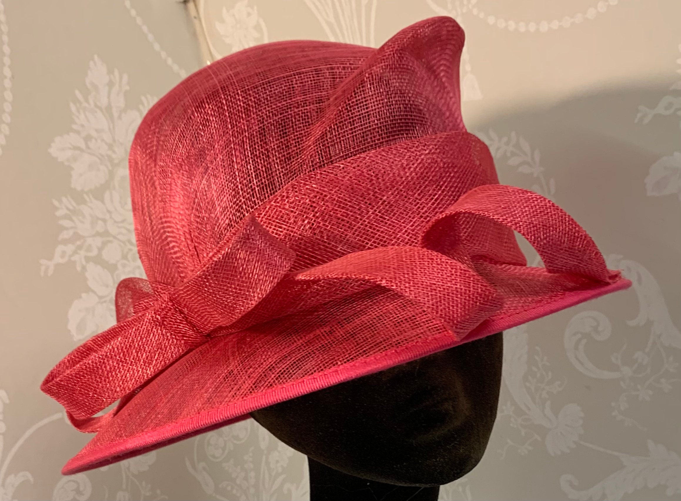 cerise pink hats for weddings