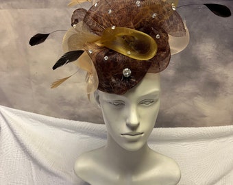 Peach Wedding Hat - Etsy UK