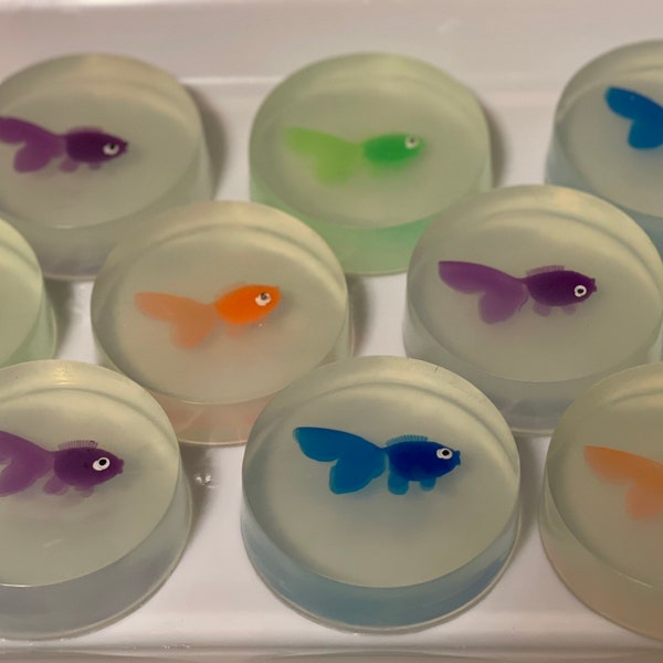 Fish in a Bag Bar Soap/Goldfish Soap Bar/Kids Soap Bar/Fun Soaps for Kids