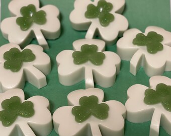 Shamrock Bar Soap / St. Patrick’s Day Gift Soap / Irish Gifts / Irish Soaps