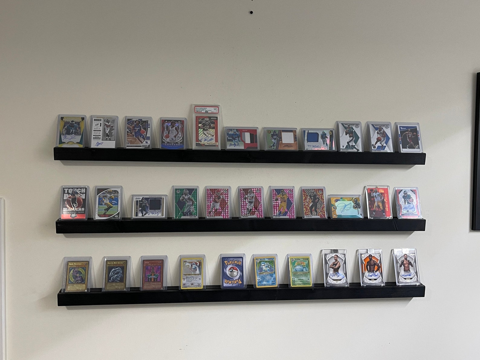 Sports and trading card display shelf wall mount holder Etsy