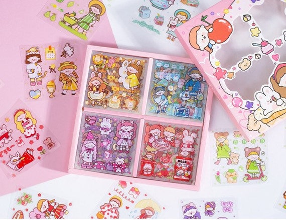 100pcs stickers kawaii stickers set stationery diy etsy