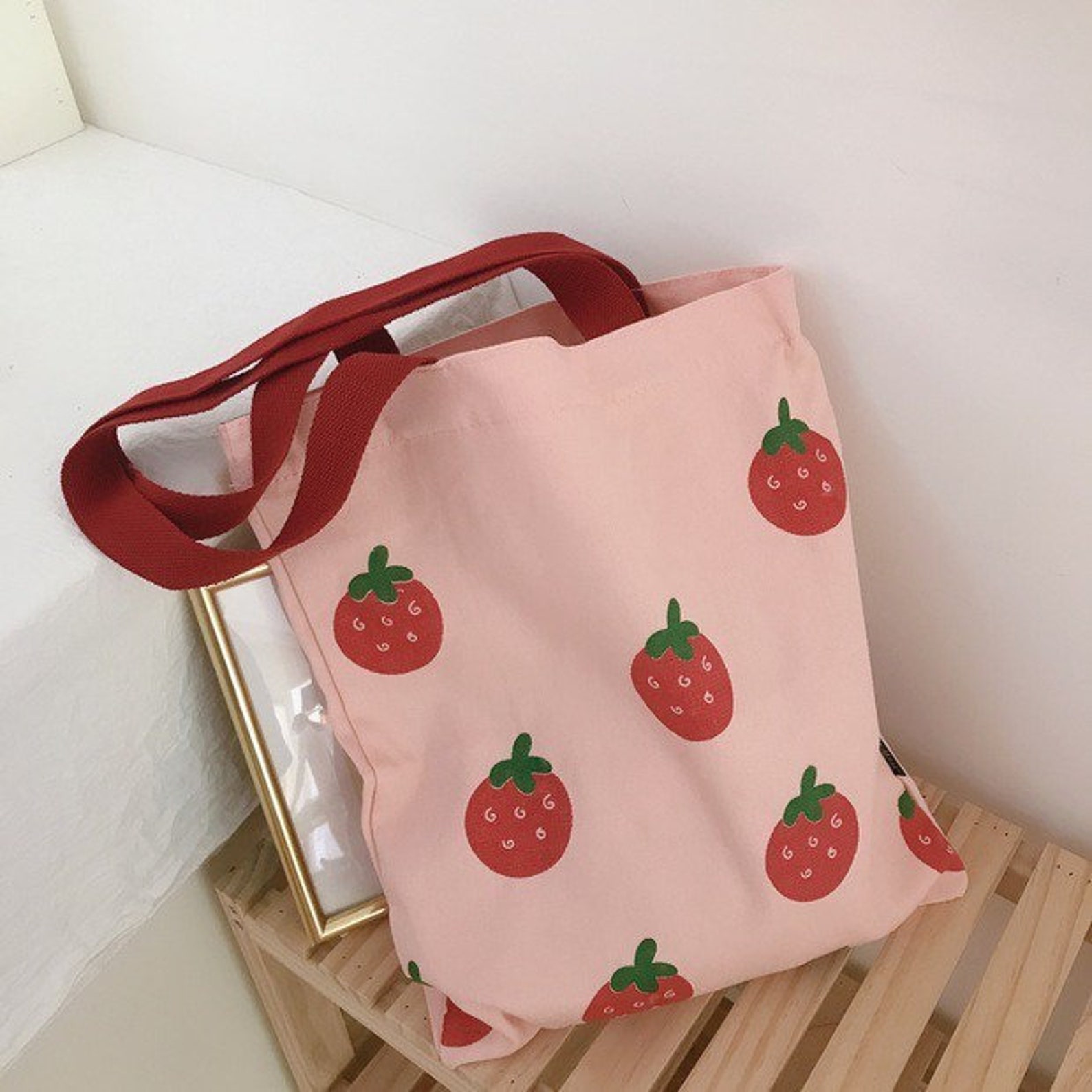 strawberry tote