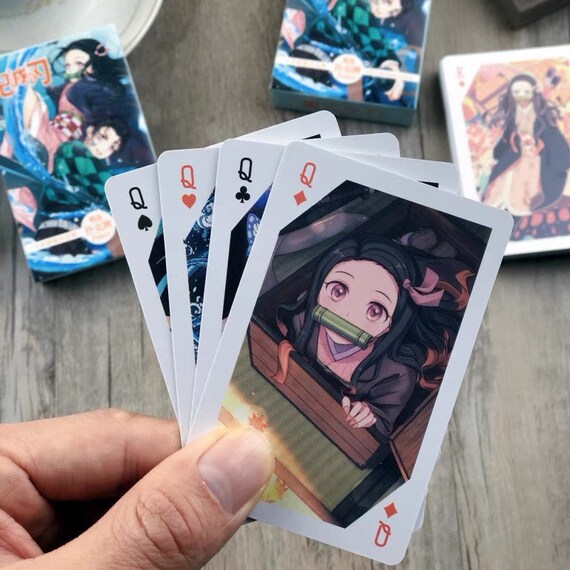 54PCS Demon Playing Card Anime Demon Card Japanese Anime Etsy