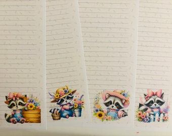 Letter Writing Set Paper And Envelopes - Jolly Racoons