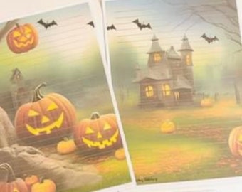 Letter Writing Set Paper And Envelopes - Haunted House