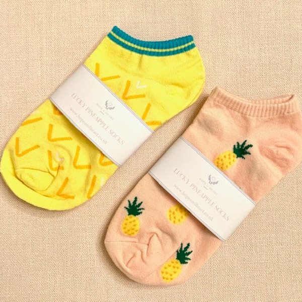 Pair of Lucky Pineapple Socks [IVF/Fertility Treatment]