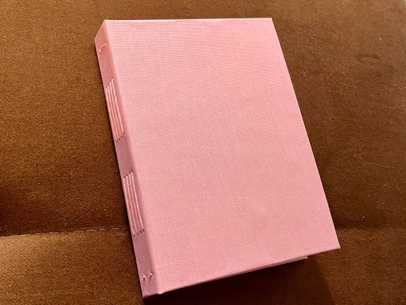 Handmade Journal, Pink Sketchbook, Intention Diary, Witch Spell Book,  Floral Notebook, Cottagecore Gift, Fairy Journal, Garden Book 