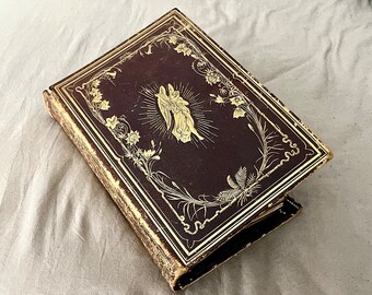 Antique angel Journal, Handmade Book, Nature Journal, large spellbook, Handmade Journal, Upcycled Book, Repurposed Book, vintage Sketchbook