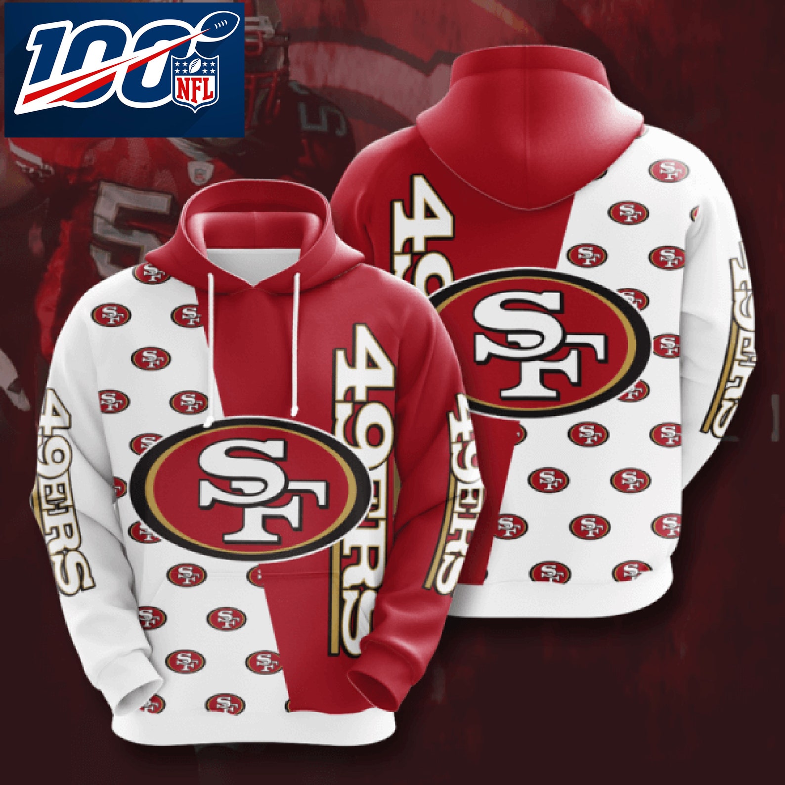49ers071 San Francisco 49ers NFL Apparel Best Christmas Gift Etsy