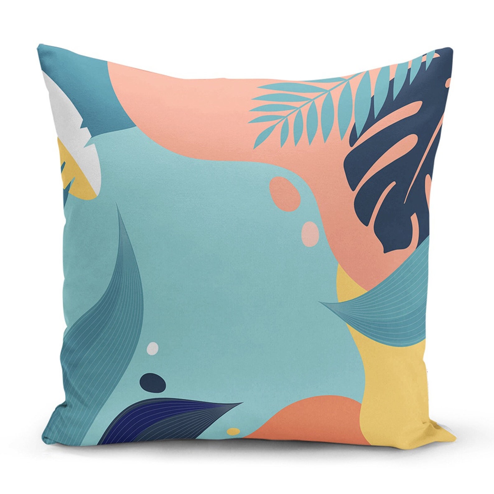 Pastel colored pillow cover simple cushion case modern throw Etsy