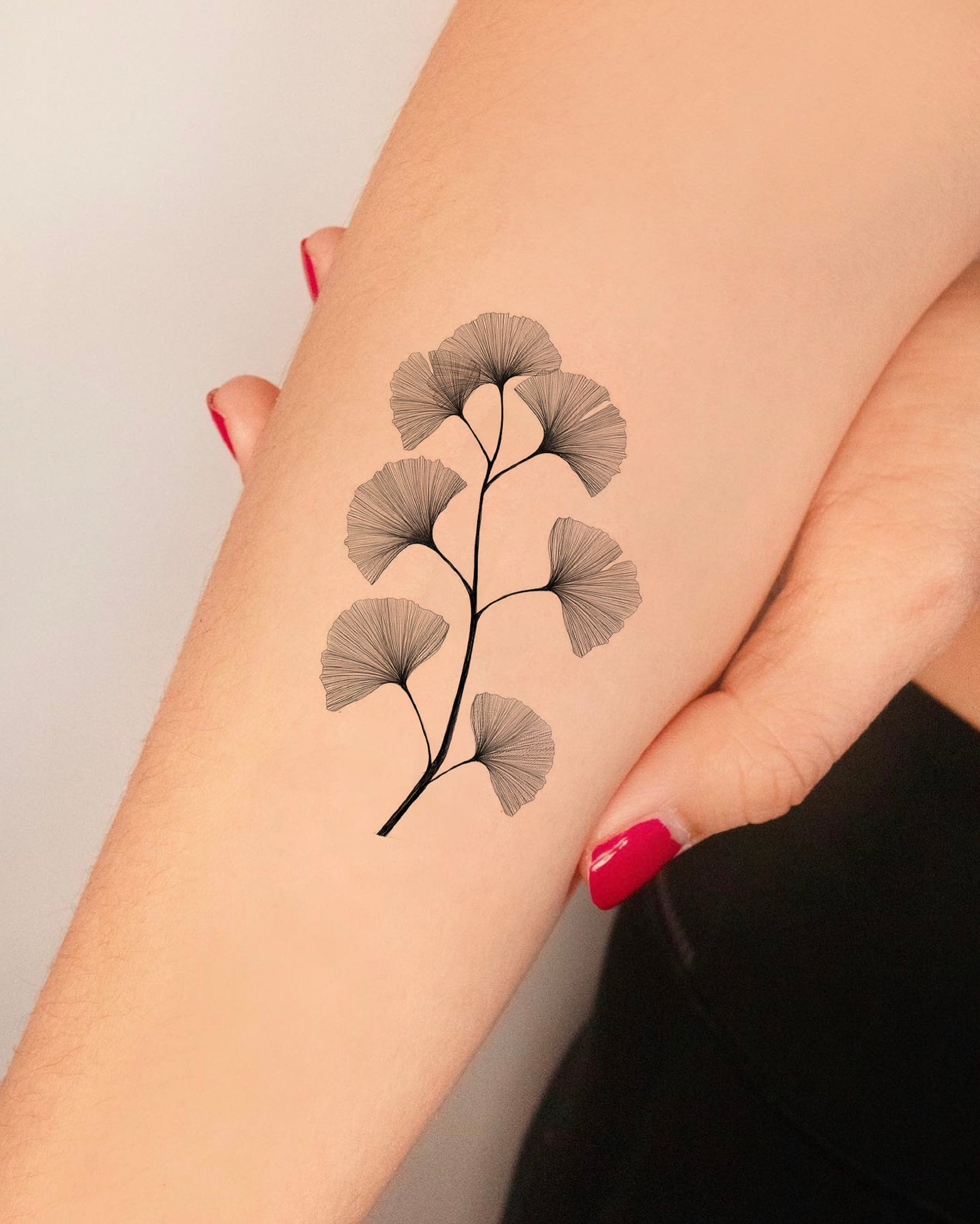 Lace Ginkgo Leaf 30 Classy First Tattoo Ideas for Women Over 40  Page 28