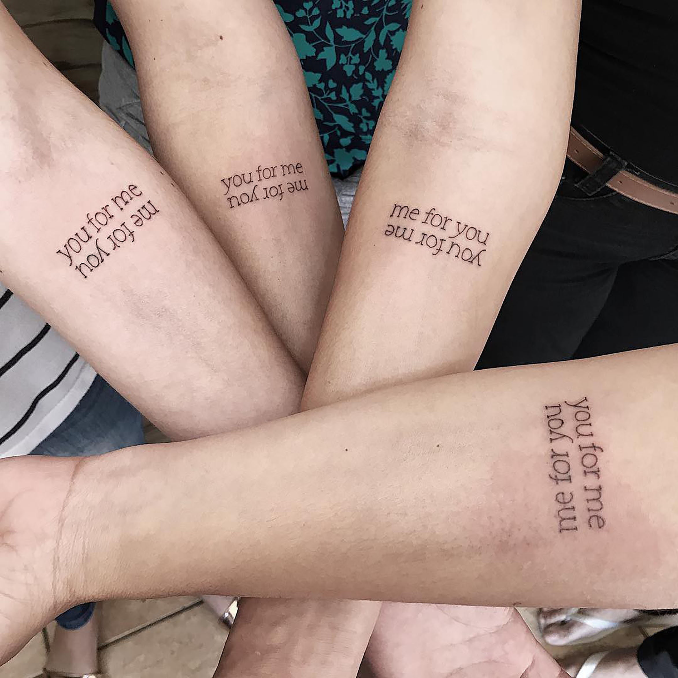 You for Me Me for You Best Friend Tattoo Matching Tattoo - Etsy Australia