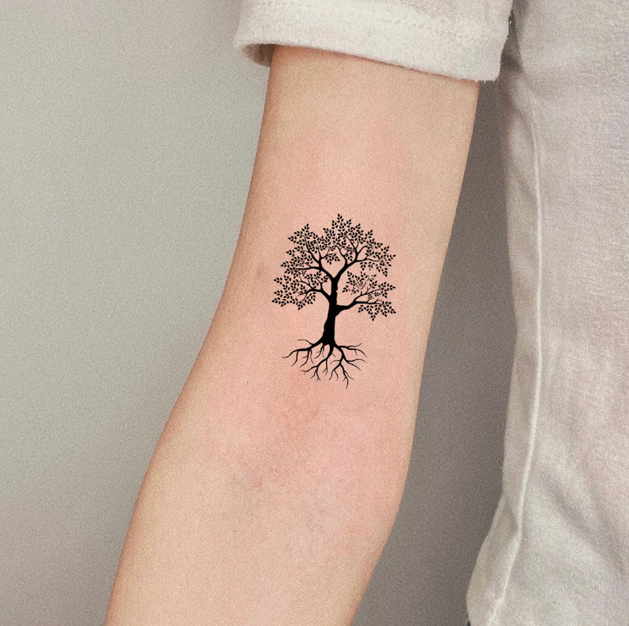 Small Oak Tree Temporary Tattoo Tattooing Fake Tattoo Black - Etsy Australia